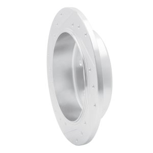 Ford Explorer Sport Brake Rotor (1) - Rear Right - R1 Concepts - Drilled & Slotted - Silver - `95-`02